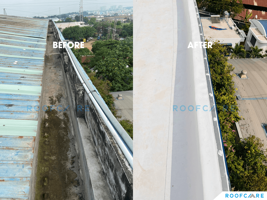 Cải tạo mái tôn nhà máy may mặc Scavi Biên Hòa